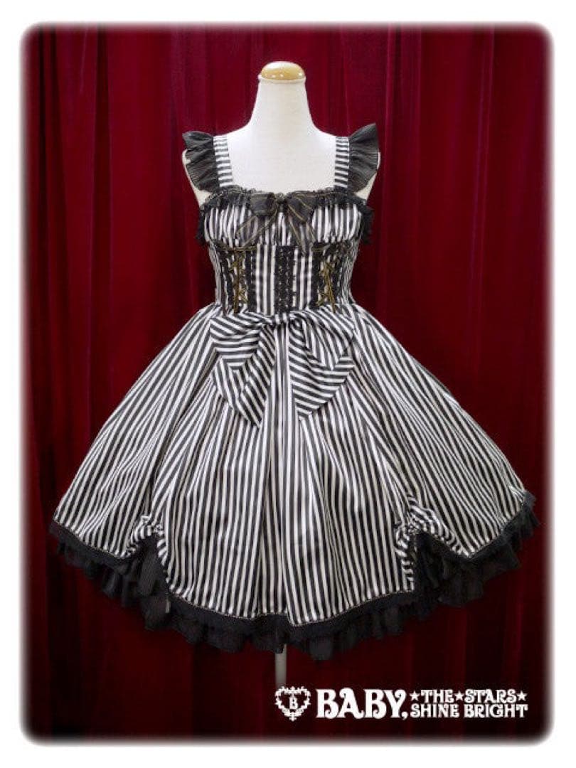 BABY 薔薇咲く夜のHocus-Pocus黒ねこジャンパースカート