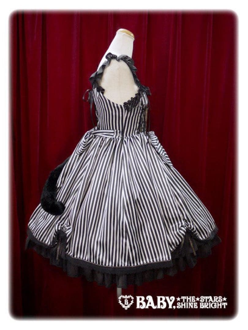 BABY 薔薇咲く夜のHocus-Pocus黒ねこジャンパースカート