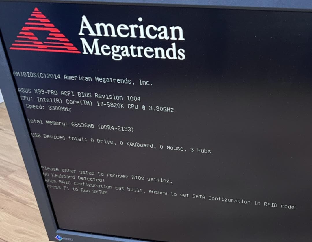 【ジャンク】自作PC　Core i7　GTX970　メモリ64GB　OS無し