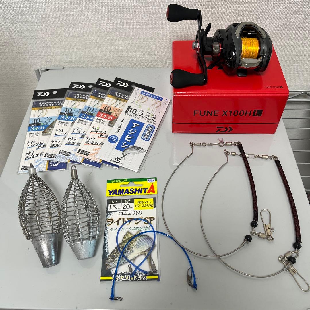 DAIWA ベイトリール FUNE X 100HL ライトアジセット