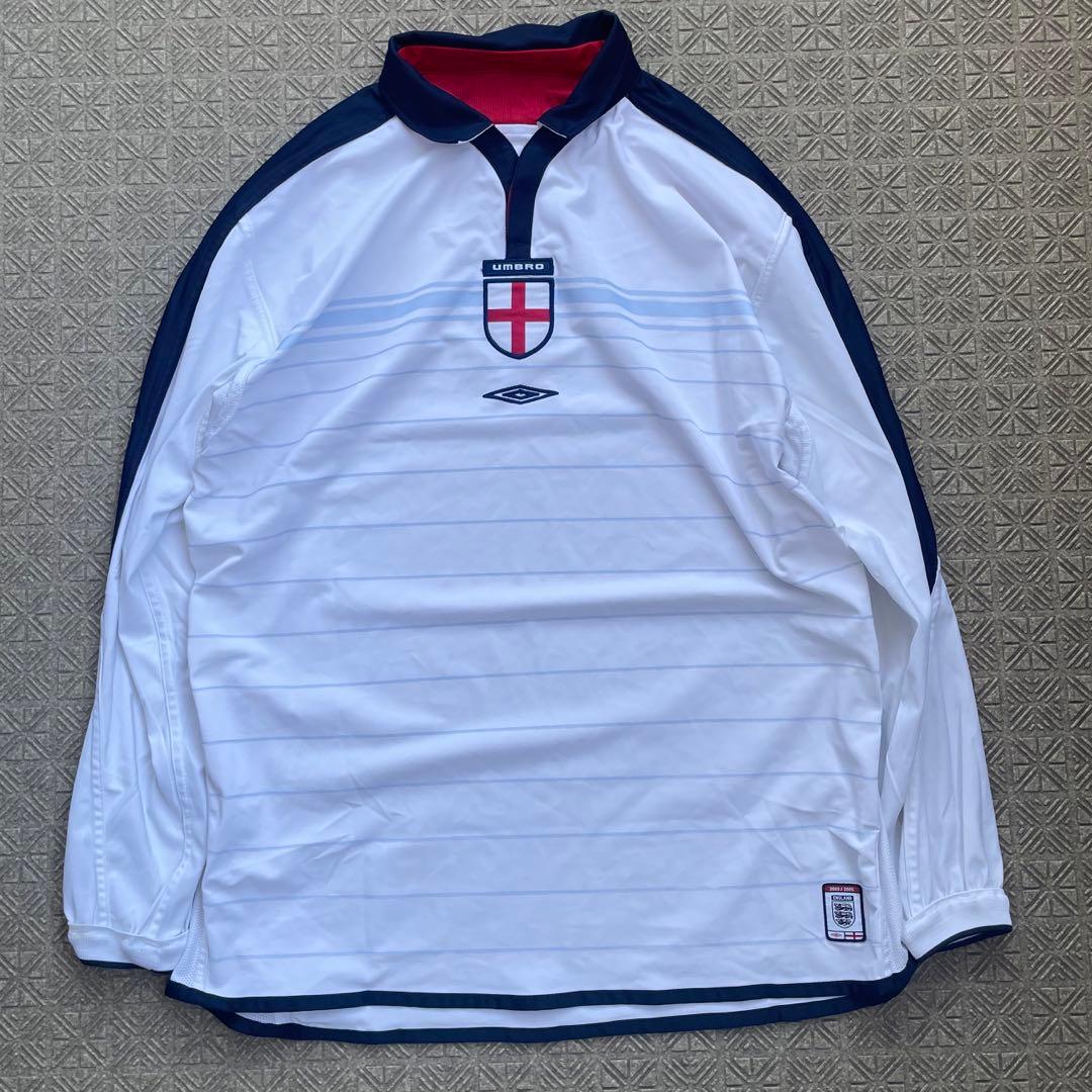00’s UMBRO 柴田ヒカリ 在原みゆ紀 イングランド代表 サッカーシャツ