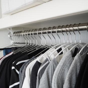 個数変更可 80個　MAWAハンガー　エコノミック 40cm　ブラック