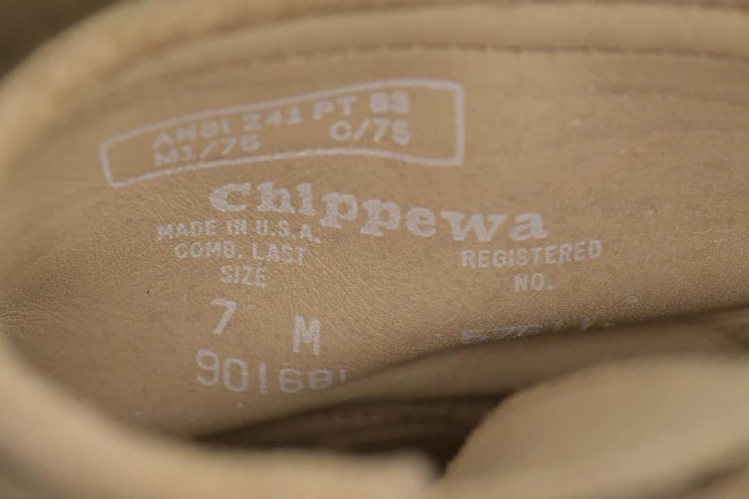 Chippewa ショートエンジニアブーツ ベージュ　チペワ　美品