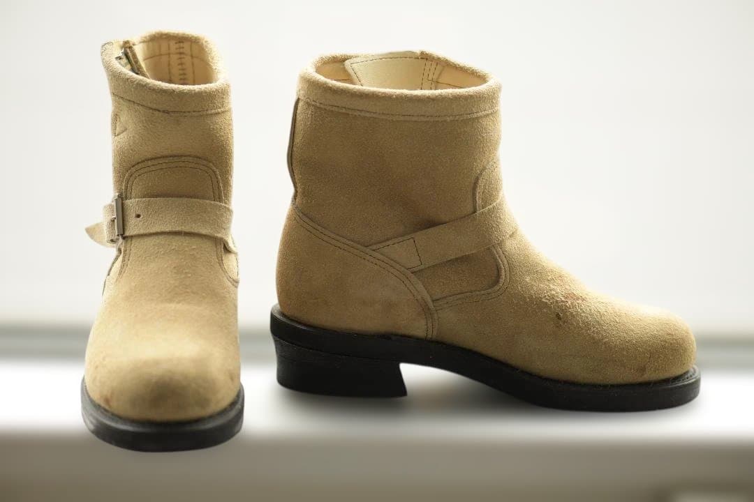 Chippewa ショートエンジニアブーツ ベージュ　チペワ　美品