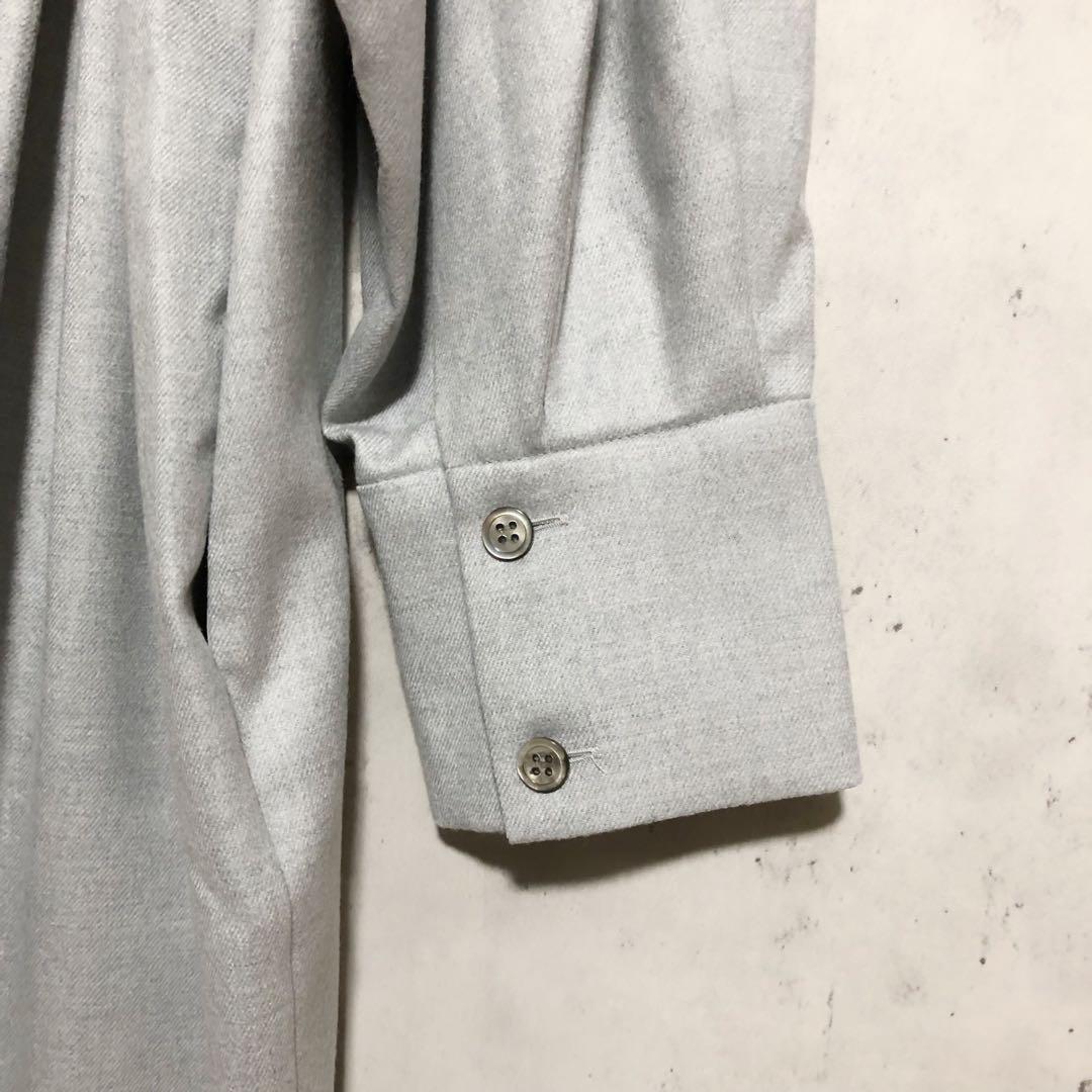 美品　MOGA 17号 大きいサイズ ウォッシャブルサキソニーマキシワンピース