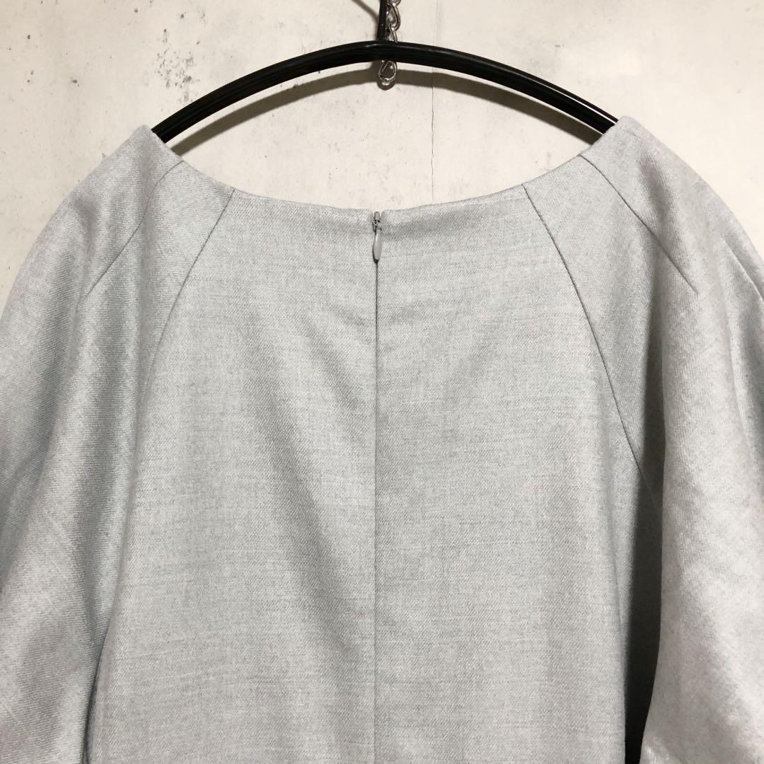 美品　MOGA 17号 大きいサイズ ウォッシャブルサキソニーマキシワンピース