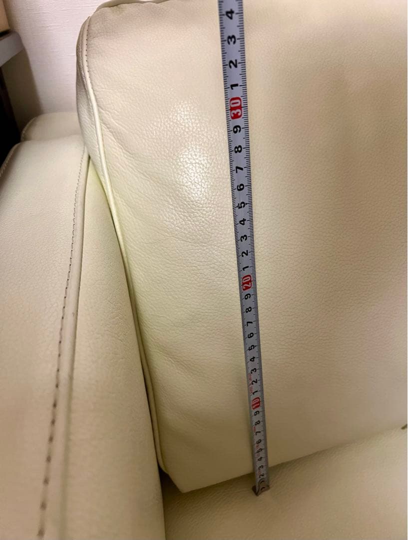 【限定価格】大塚家具　2人掛けワイドソファ　総革張り