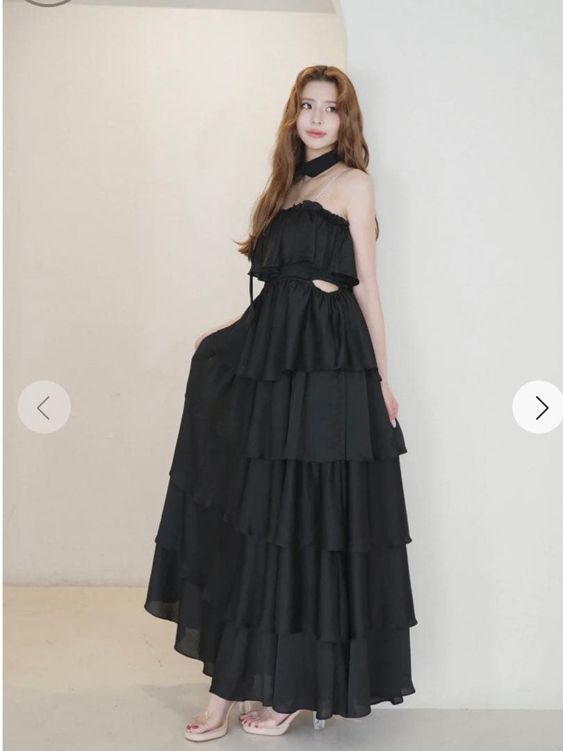 定価18,300円　Randy ティアードビジューロングワンピース