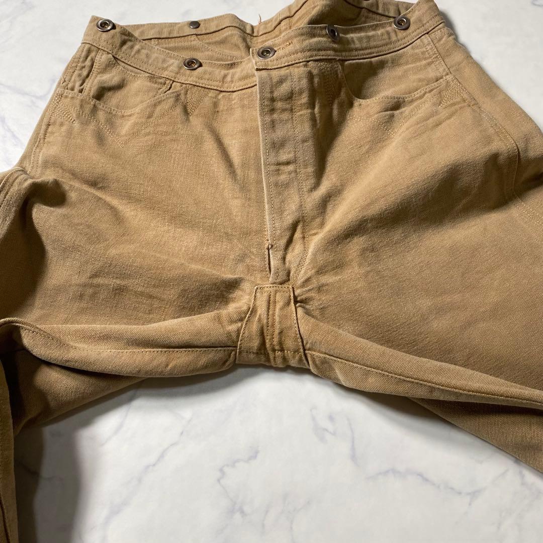 良品】ウエアハウス　ワークパンツ　Brownduck Digger　シンチバック