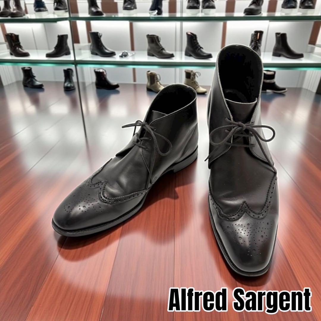 【美品】Alfred Sargent チャッカブーツ　ウィングチップ