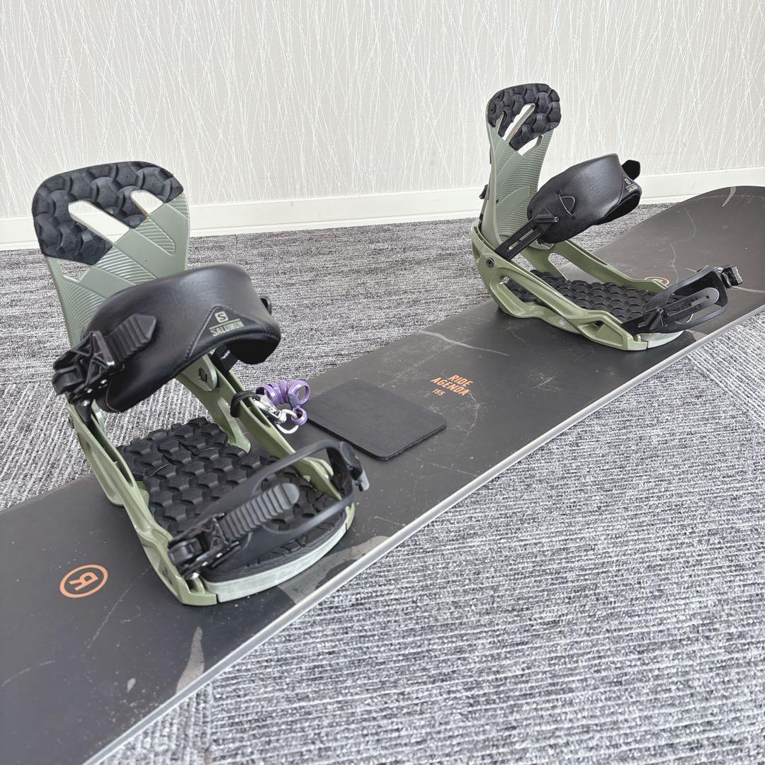 84美品❗️超豪華❗️RIDE/サロモン メンズスノーボードセット★155cm