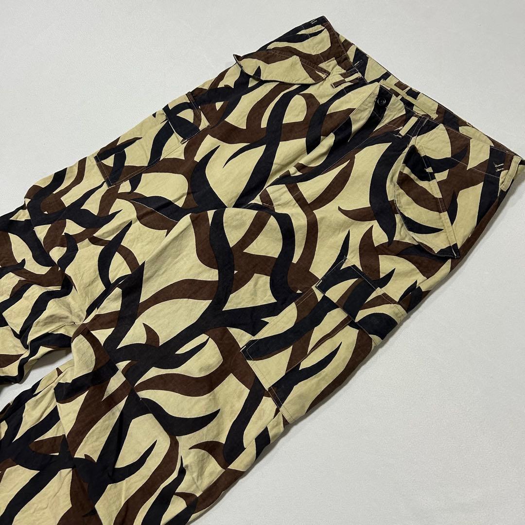 00s トライバルカモ BDU コンバット パラシュート カーゴパンツ 極太