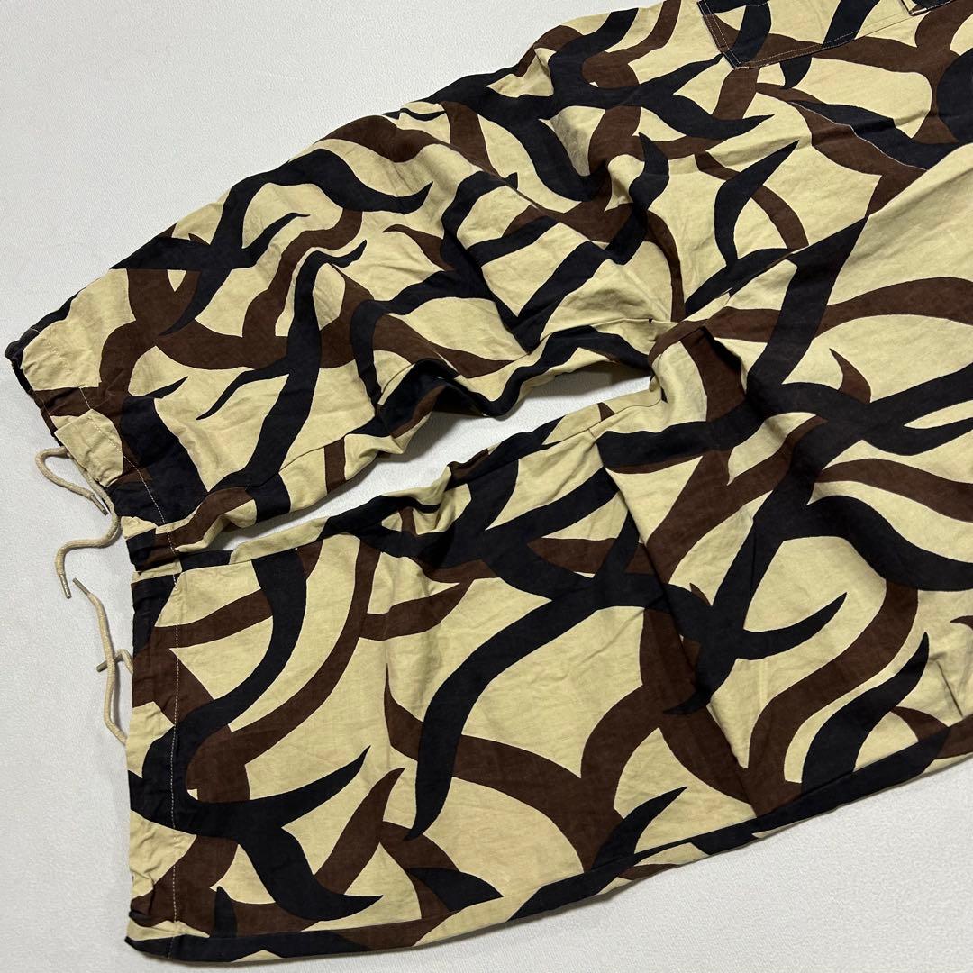 00s トライバルカモ BDU コンバット パラシュート カーゴパンツ 極太