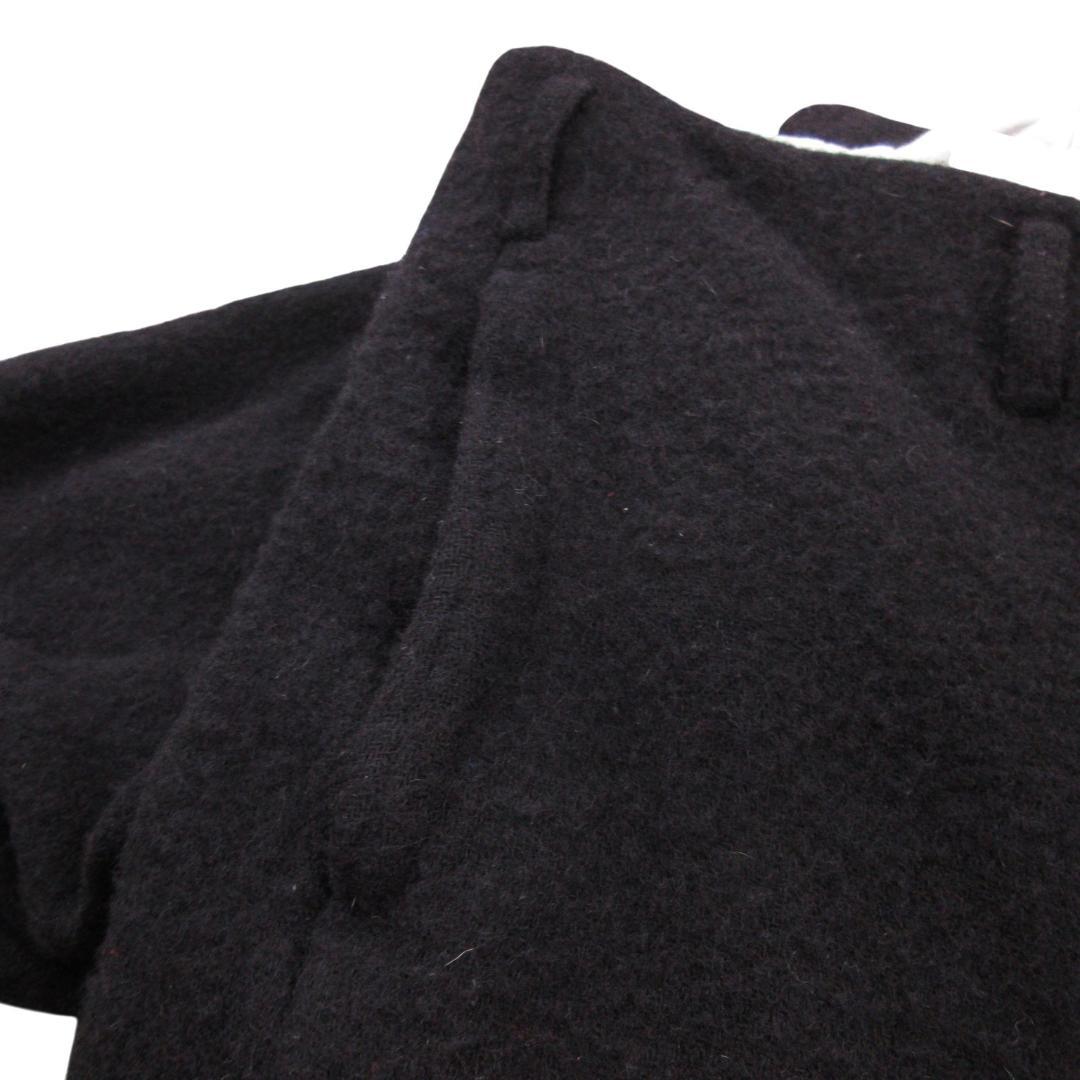 コムデギャルソンオムプリュス　縮絨パンツ　ウール　サイズS　黒　2022年AW