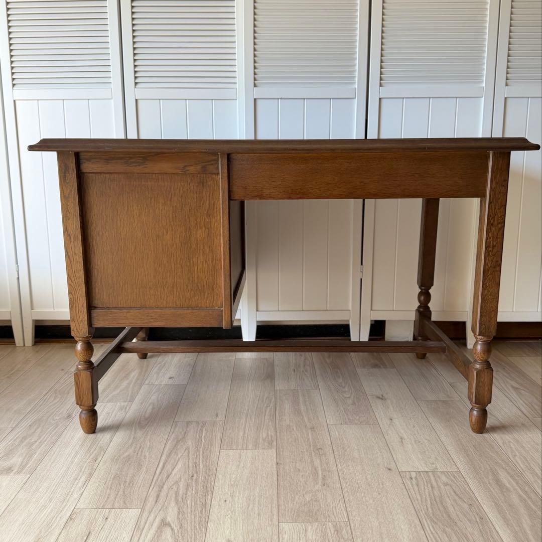 日本製 アンティーク デスク 机 ヴィンテージ 什器 書斎机 事務机 モリヤ家具