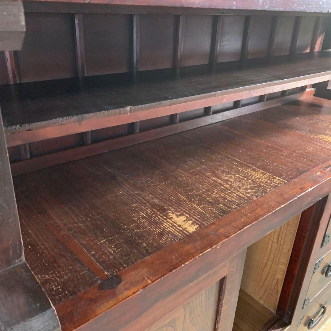 I489\" 引き取り限定 現状品 昭和レトロ 茶箪笥 飾り棚 アンティーク