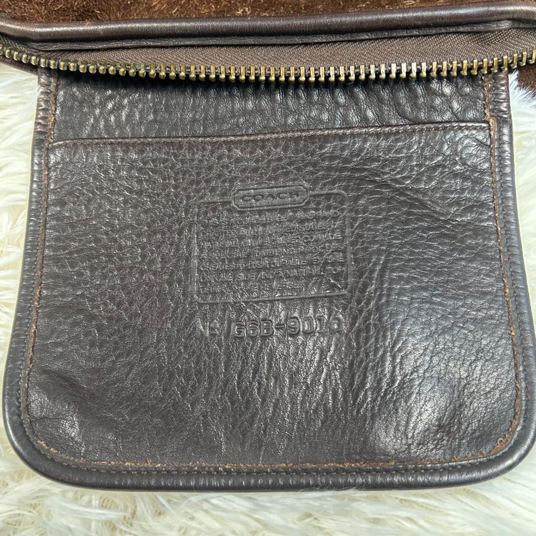 COACH オールドコーチ ショルダーバッグ 9010 スエード A4可