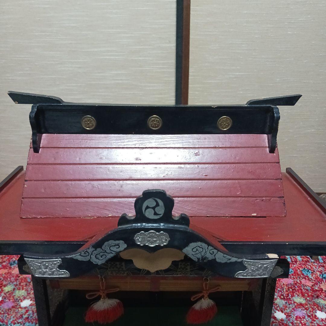 雛飾り　御殿　赤屋根