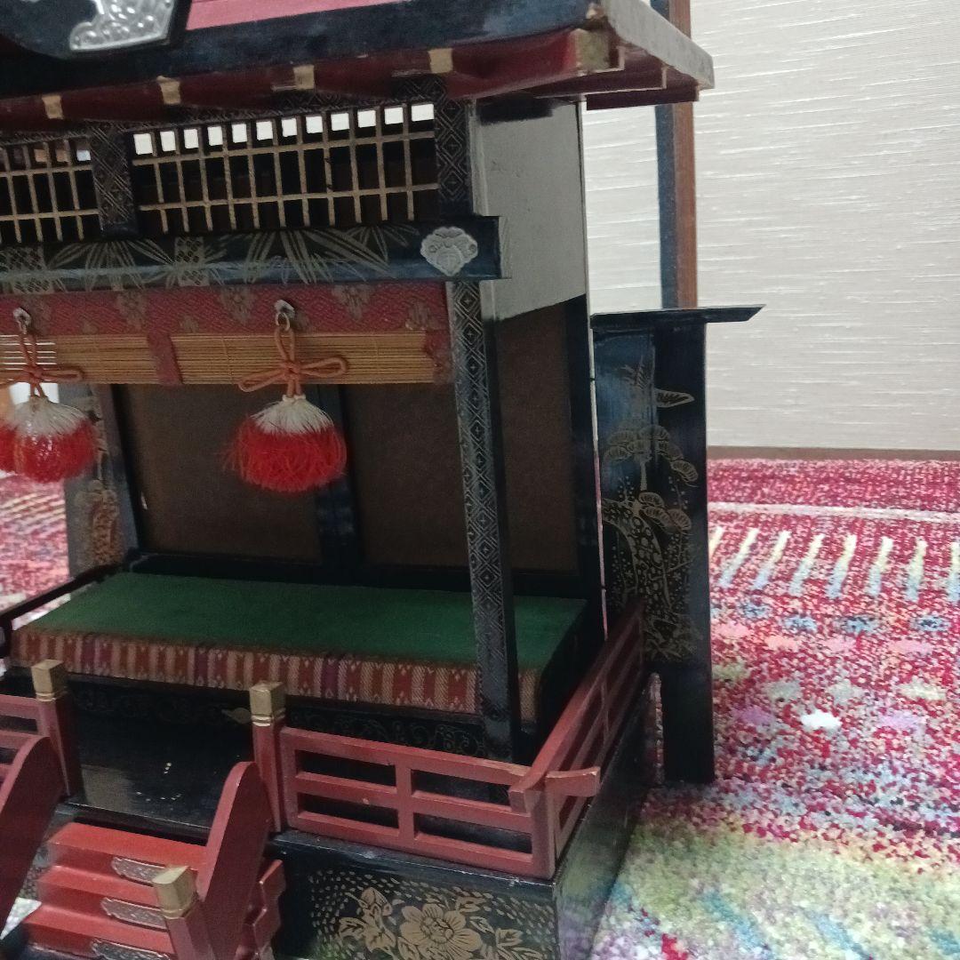 雛飾り　御殿　赤屋根