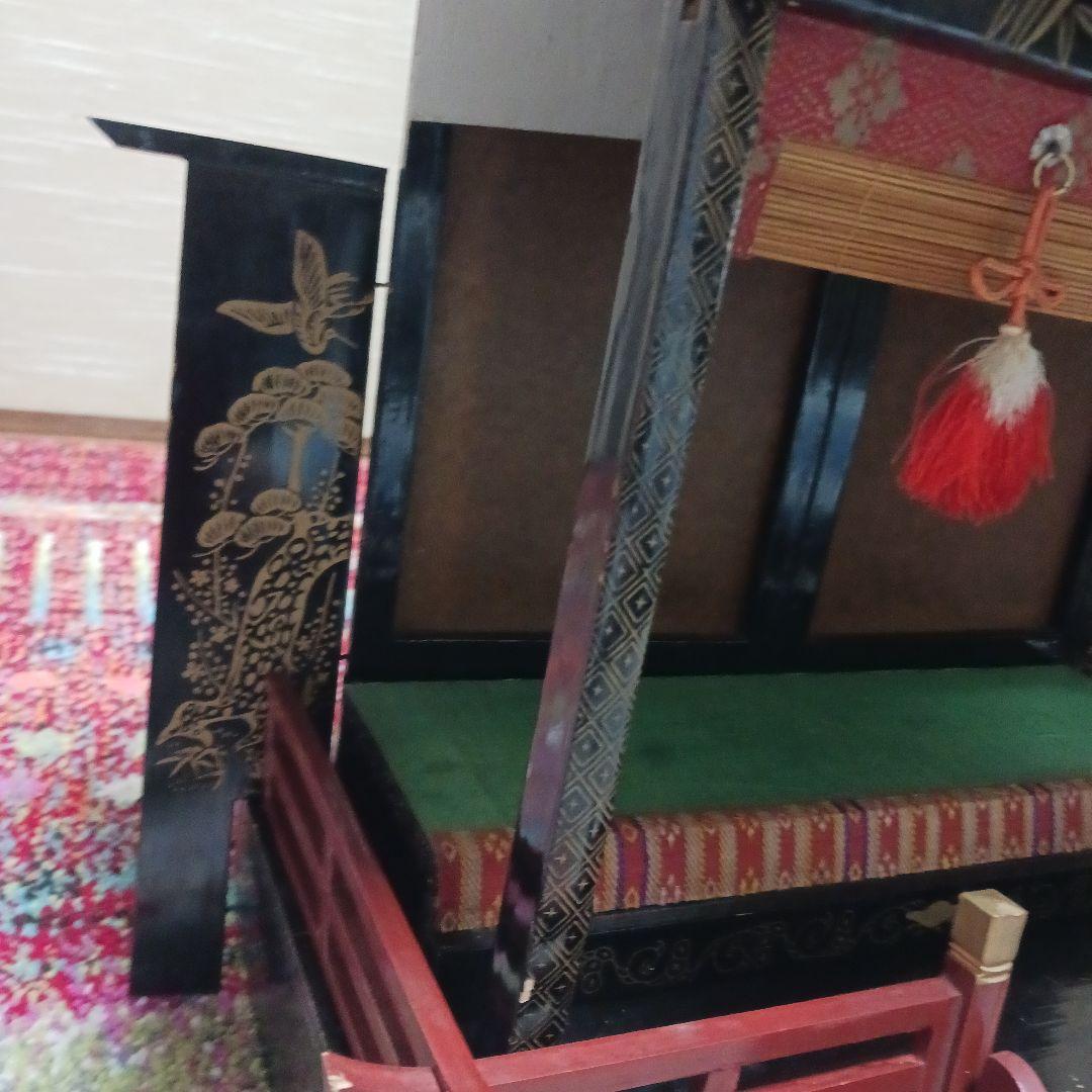 雛飾り　御殿　赤屋根