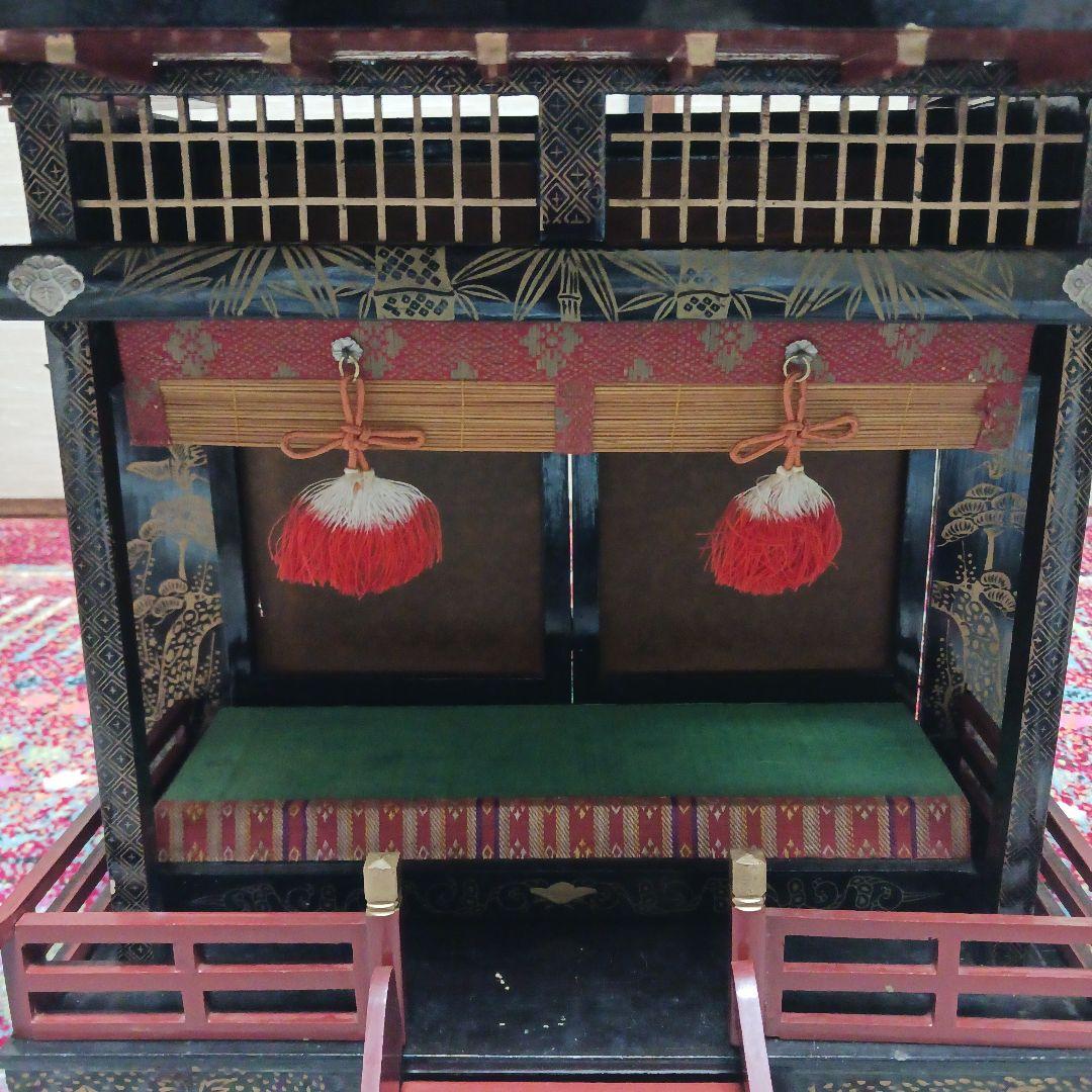 雛飾り　御殿　赤屋根