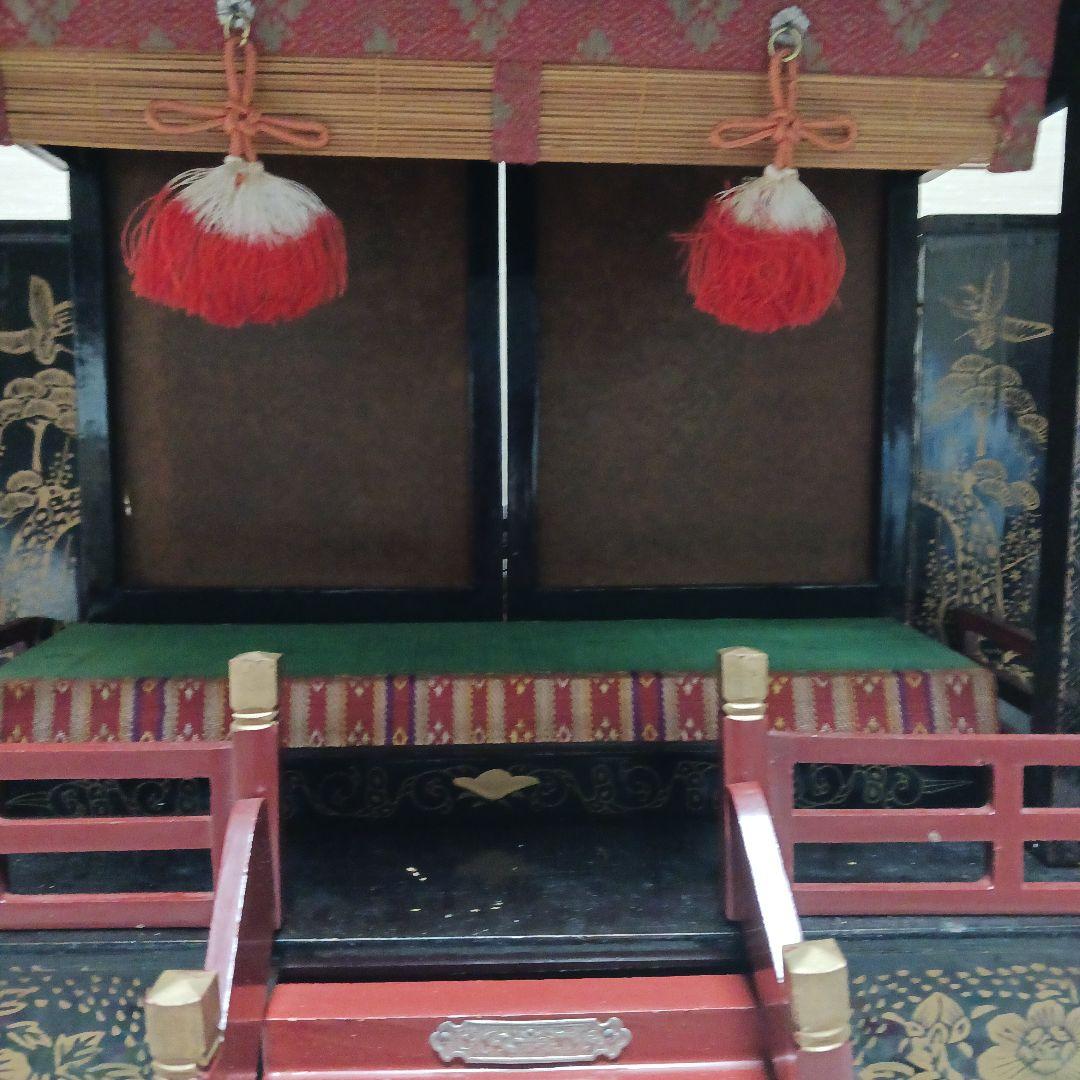 雛飾り　御殿　赤屋根