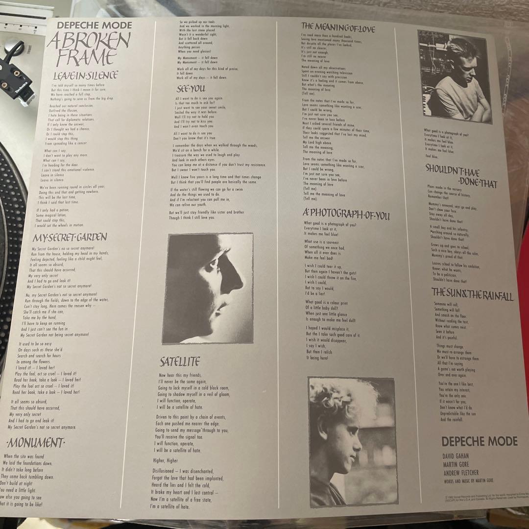 洋楽 Depeche Mode A Broken Frame