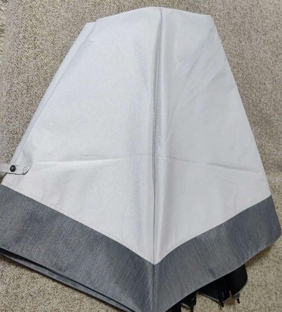 お買い得! サンバリア100 3段折コンビ 薄いホワイトグレーとグレーの組合せ