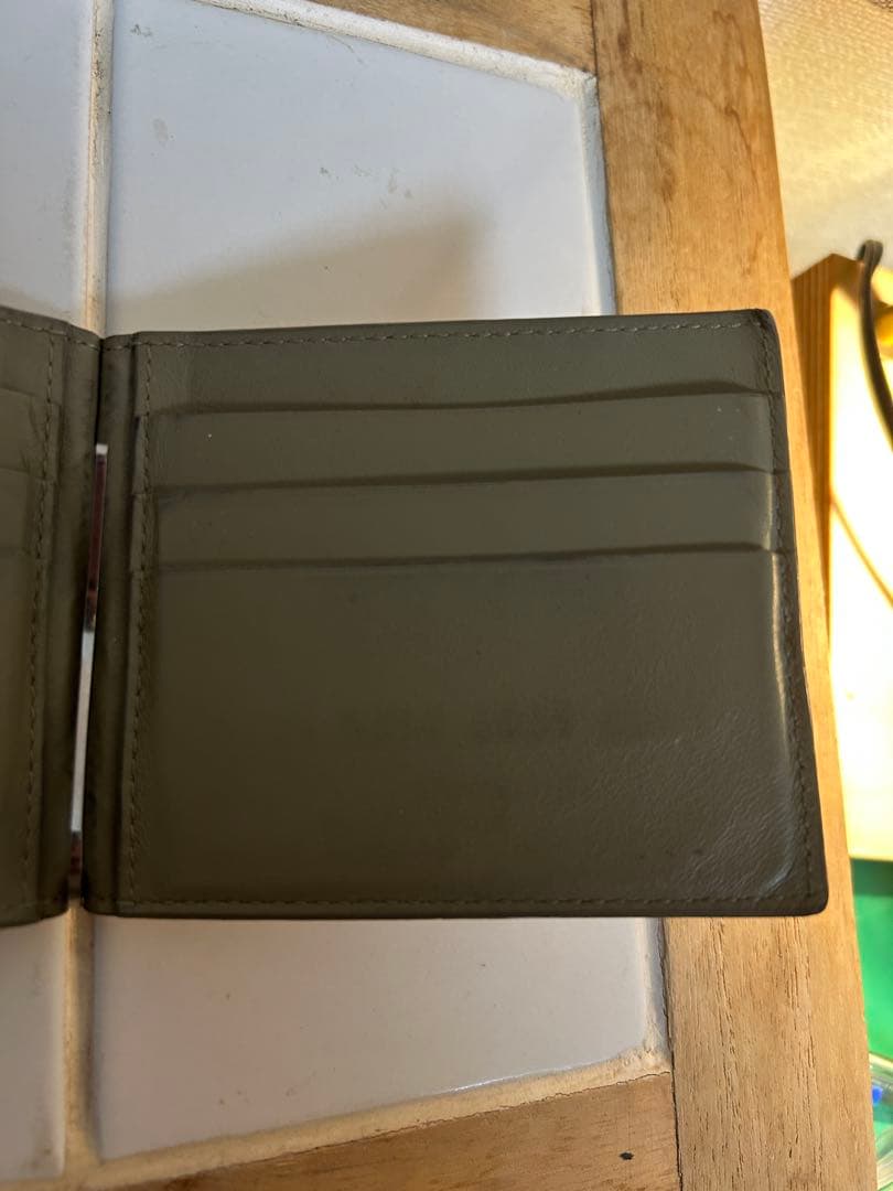 【値下げしました！】ボッテガヴェネタ　イントレチャート　マネークリップ　ベージュ