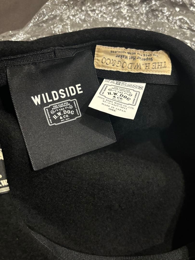 【極備品タグ有新品】WILDSIDE ヨウジヤマモト ベレー帽 黒