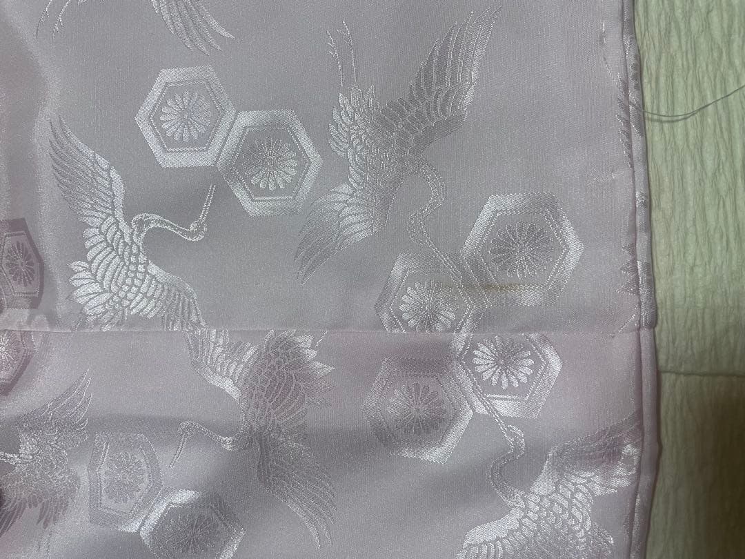 お宮参り　産着　掛け着　金駒刺繍　絞り　正絹　高級　半襟　七五三　女の子　長襦袢