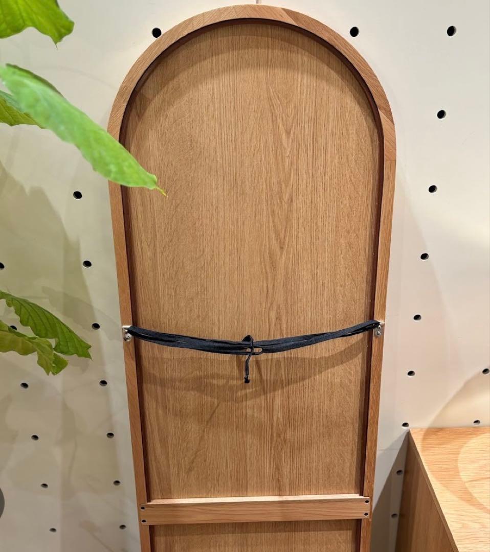 Unico 姿見 SOLK ミラー　アーチ　木製　全身鏡　北欧