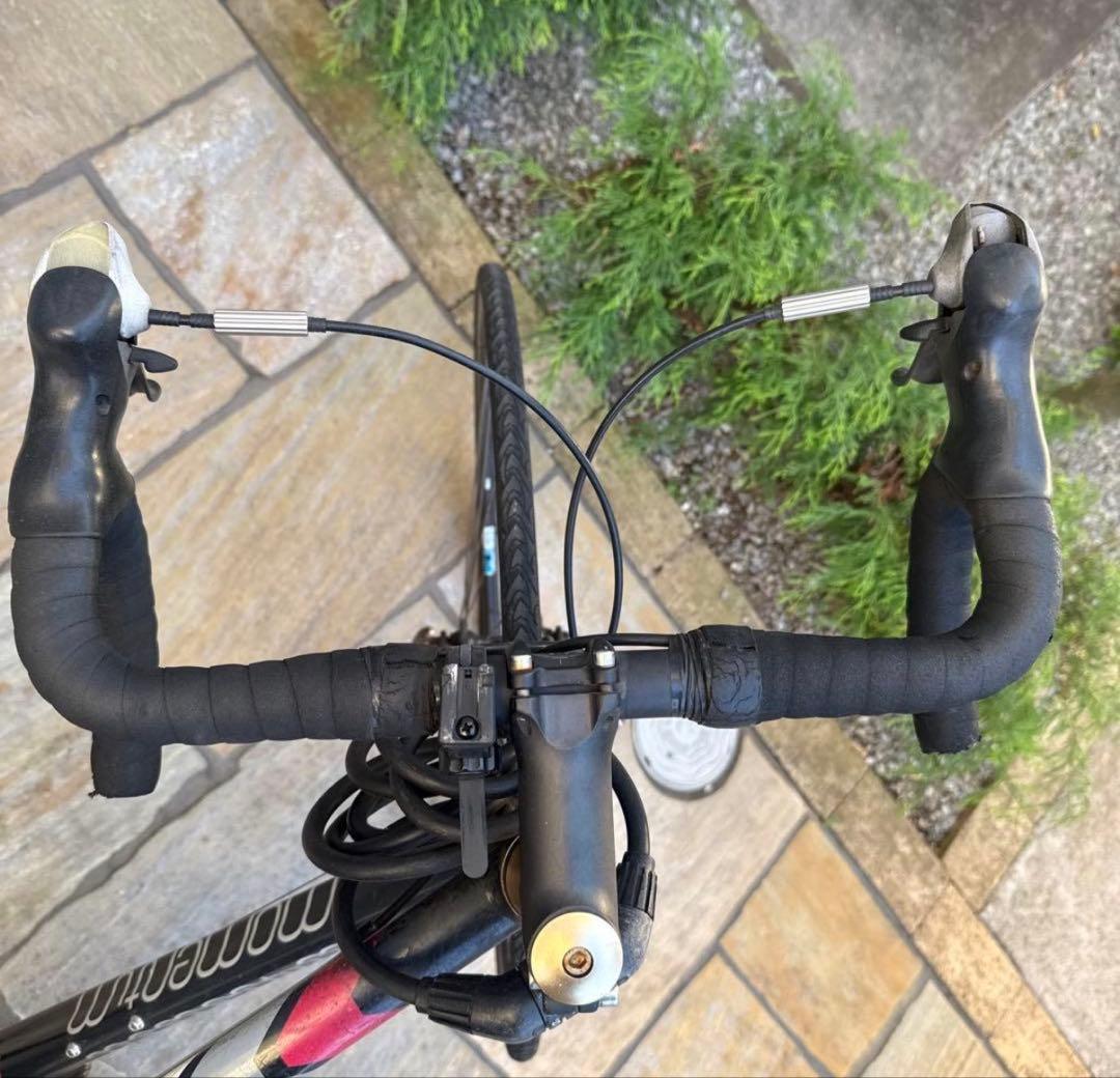 momentum アルミフレーム ロードバイク 7段変速 ブラック 引き取り限定