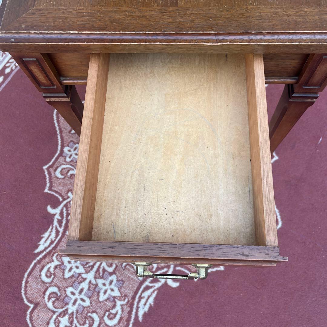 古家具◾️maruni マルニ 地中海シリーズ 木製 サイドテーブル 引き出し付