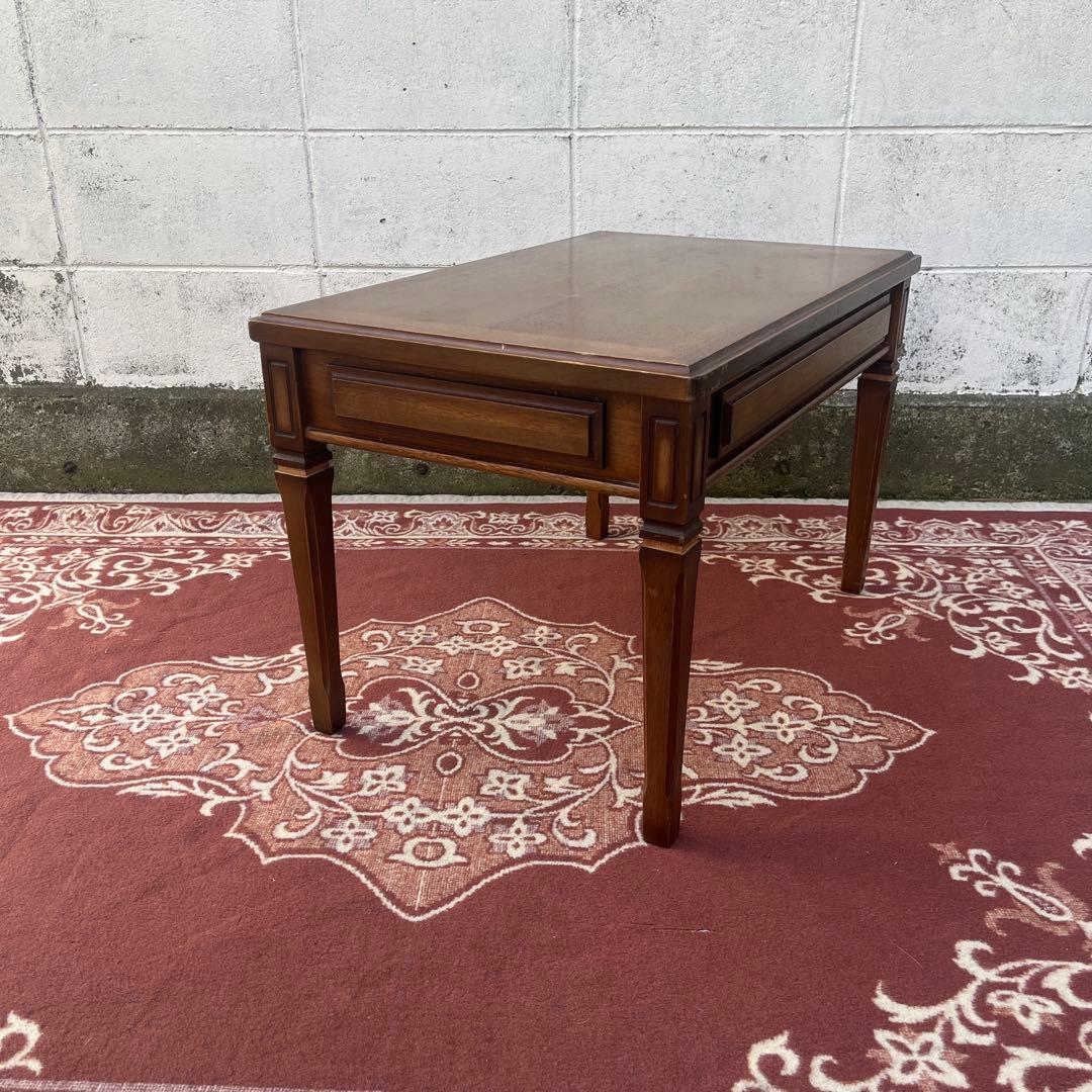 古家具◾️maruni マルニ 地中海シリーズ 木製 サイドテーブル 引き出し付