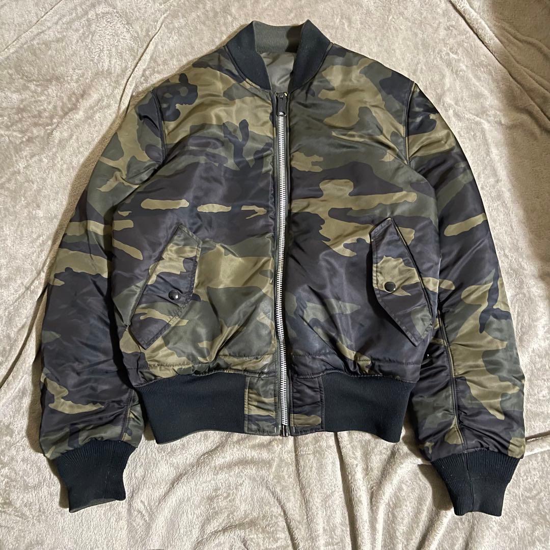 希少✨ USA製 ALPHA MA-1 フライトジャケット 迷彩 カモフラ