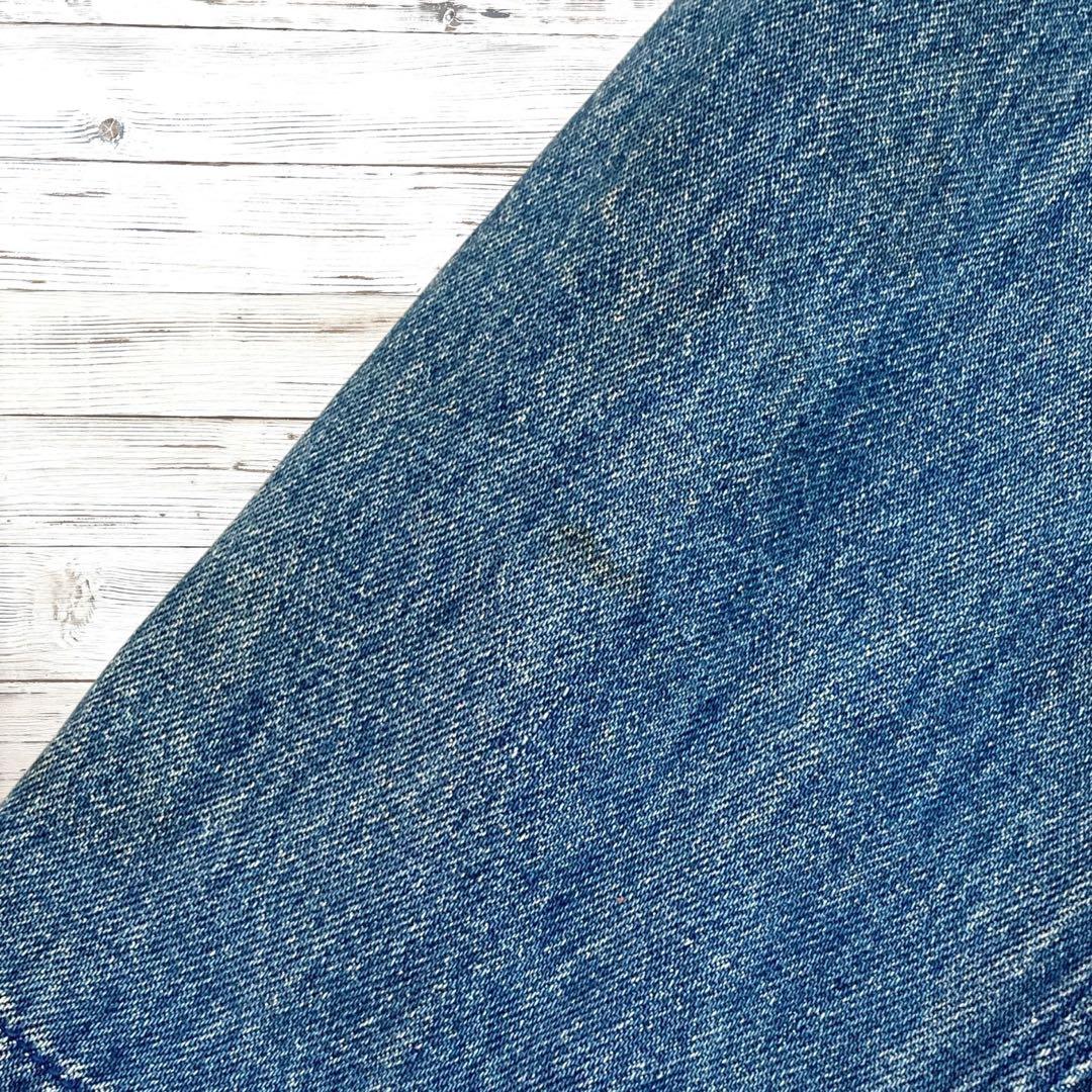 80s ポロ ラルフローレン デニムジャケット シンプル 青 M 1780