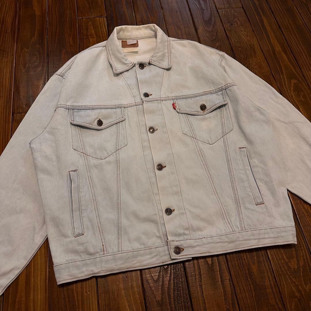 希少カラー【Levi'sリーバイス】ホワイトデニムジャケット　90s 70507