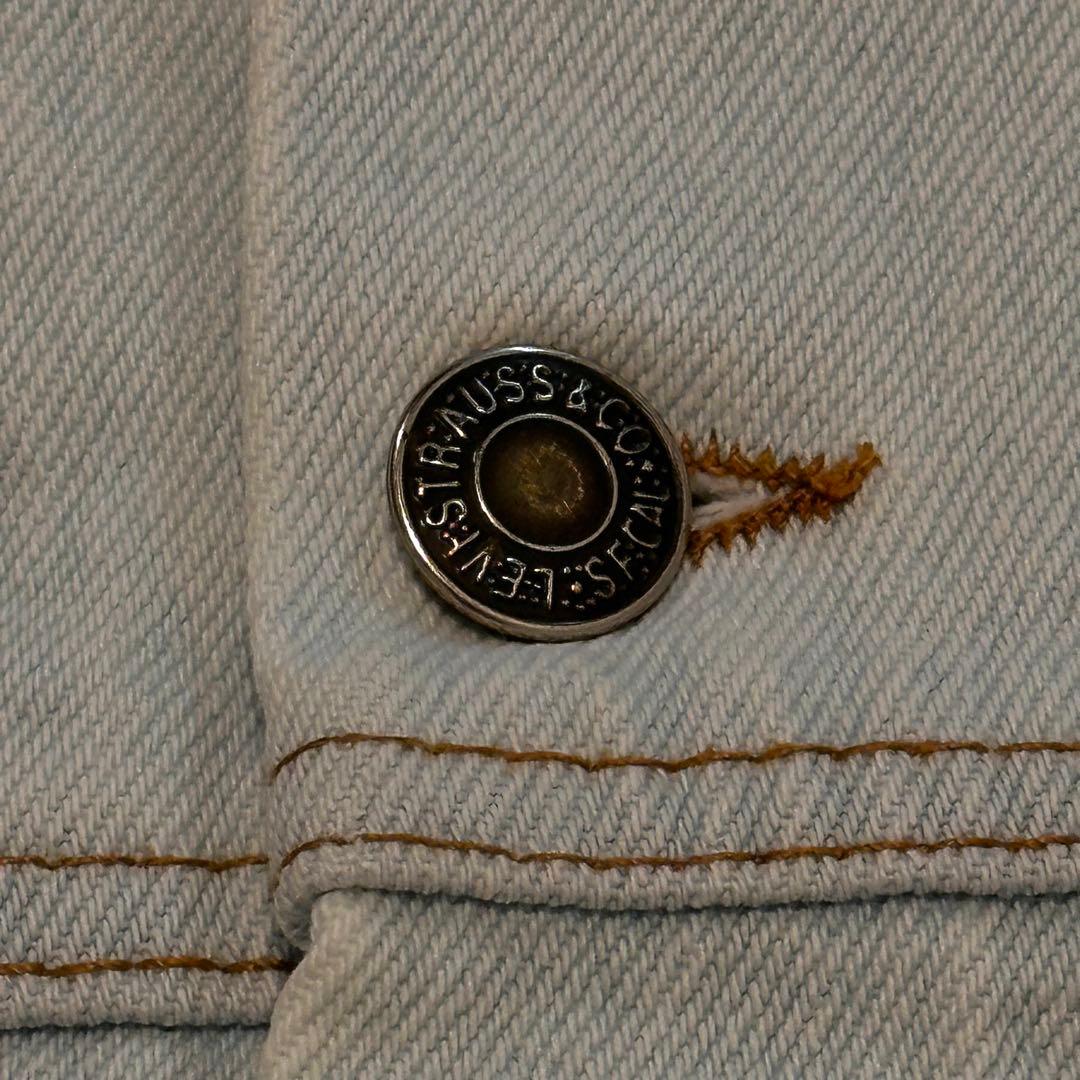 希少カラー【Levi'sリーバイス】ホワイトデニムジャケット　90s 70507