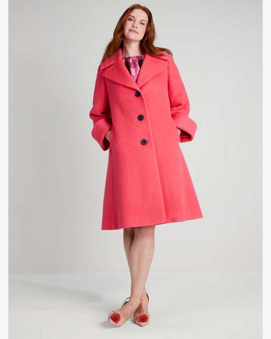 kate spade new yorkブラッシュウールコート