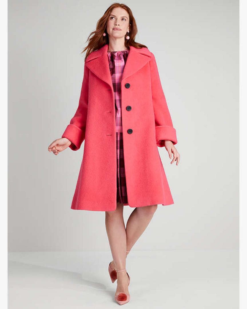 kate spade new yorkブラッシュウールコート