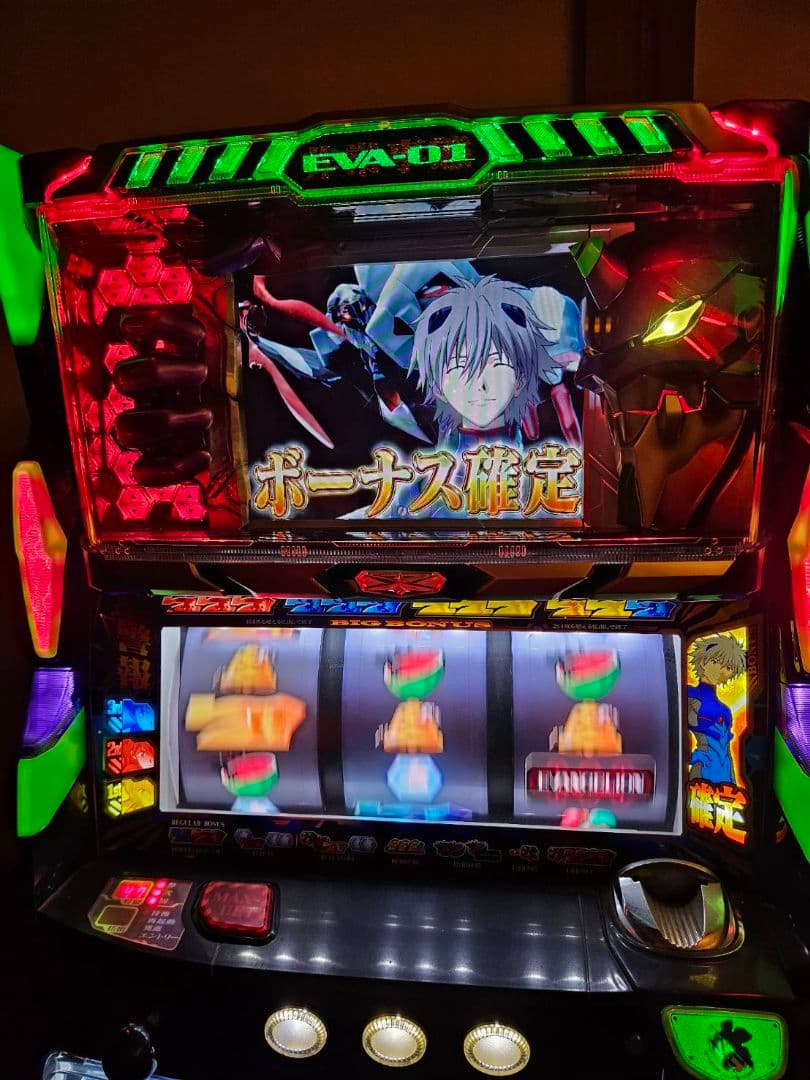 スロット エヴァンゲリオン 魂の軌跡　不要機付　パチスロ実機
