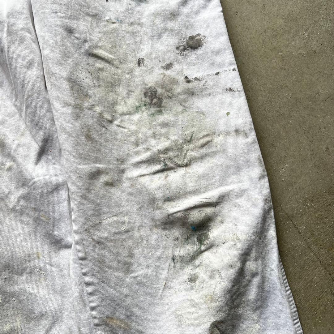 DICKIES ペンキ グランジ ホワイト ペインターパンツ W33