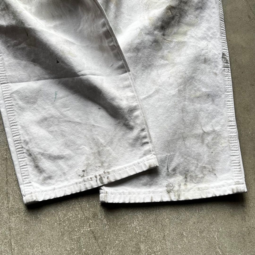 DICKIES ペンキ グランジ ホワイト ペインターパンツ W33