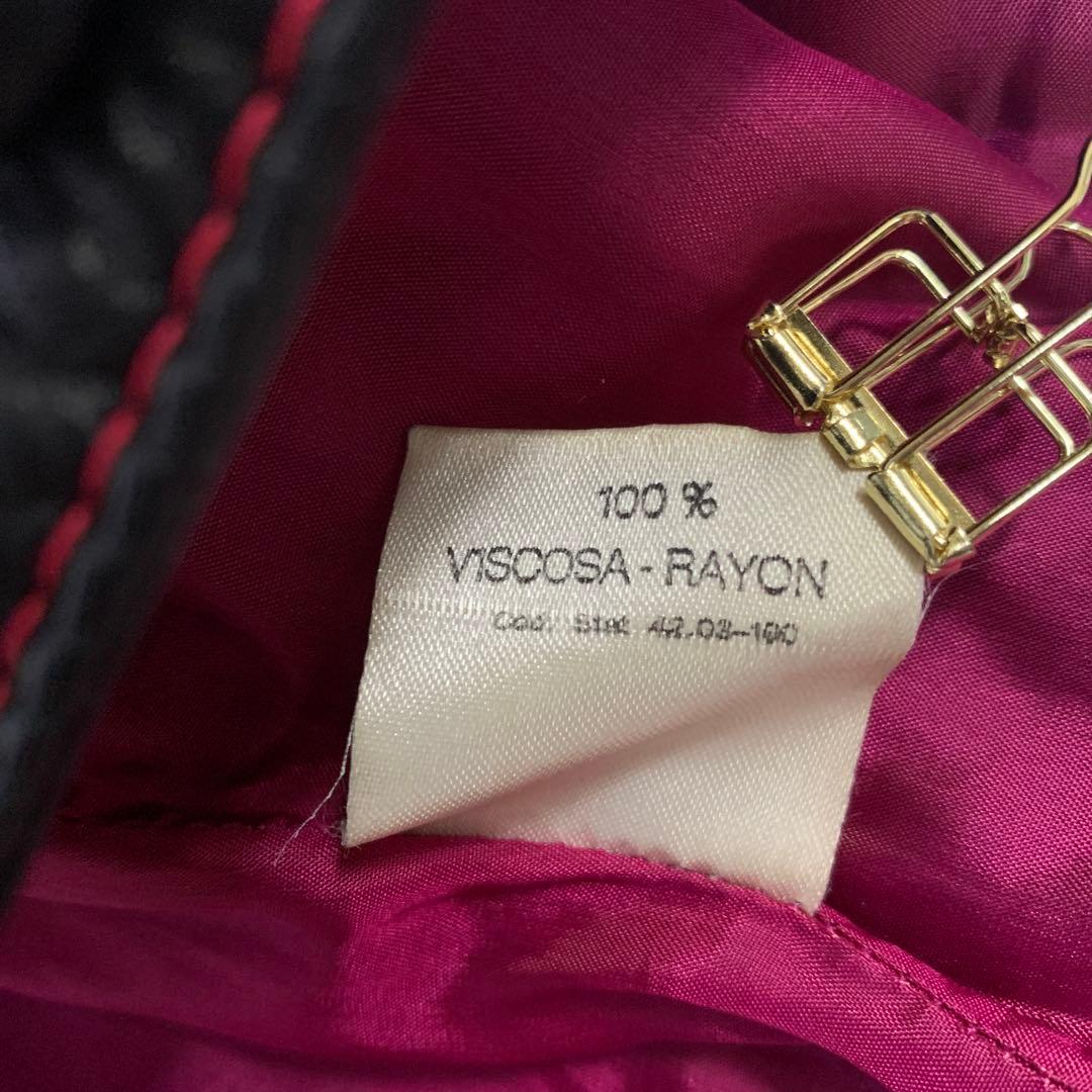 【GIANFRANCO FERRE】イタリア製　ブラック　レザー　ワンピース