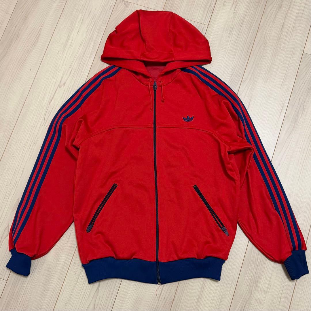 adidas originals デサント製 トラックジャケット パーカー