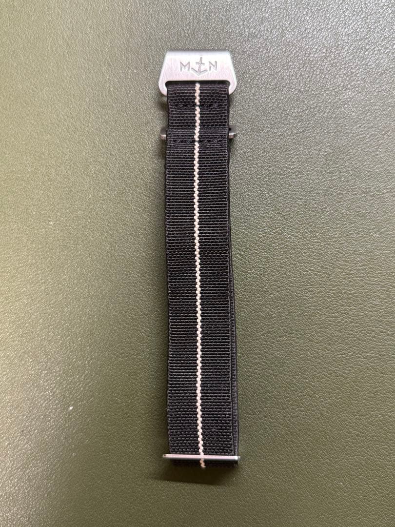 腕時計バンド MN STRAP ストラップ ブラック サンド 20mm