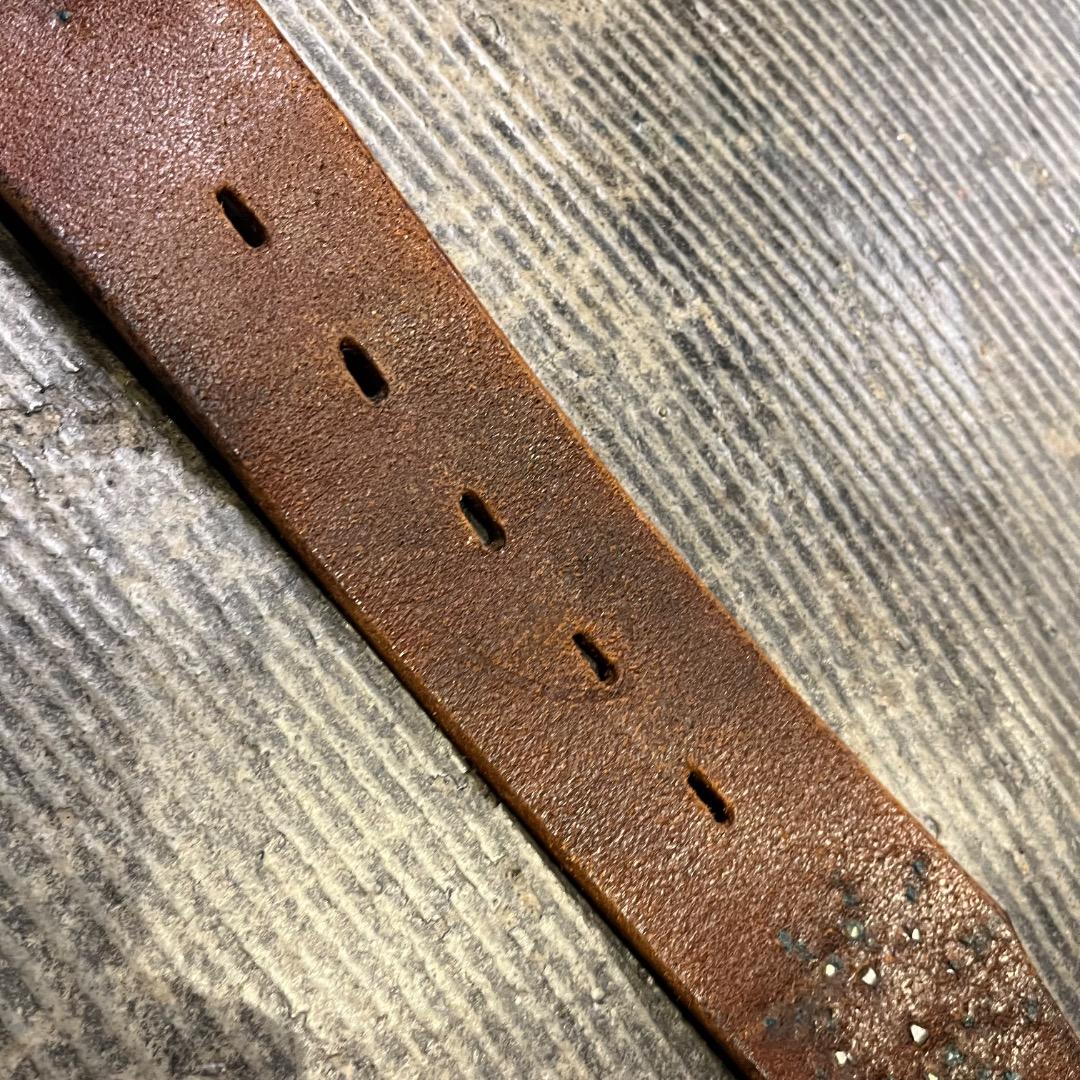 solid brass htc レザー ベルト ヴィンテージ ネイティブ 32