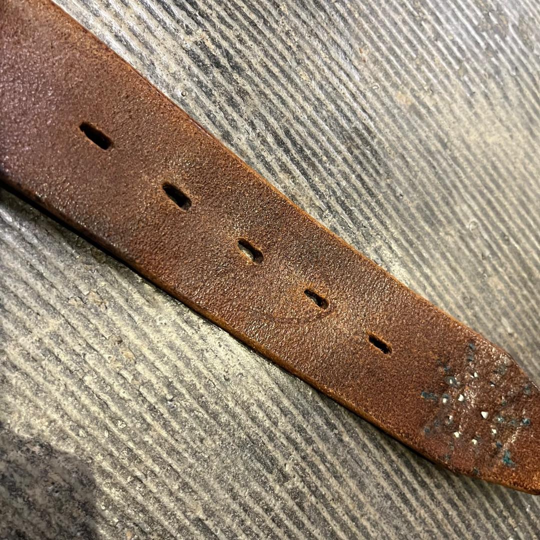 solid brass htc レザー ベルト ヴィンテージ ネイティブ 32