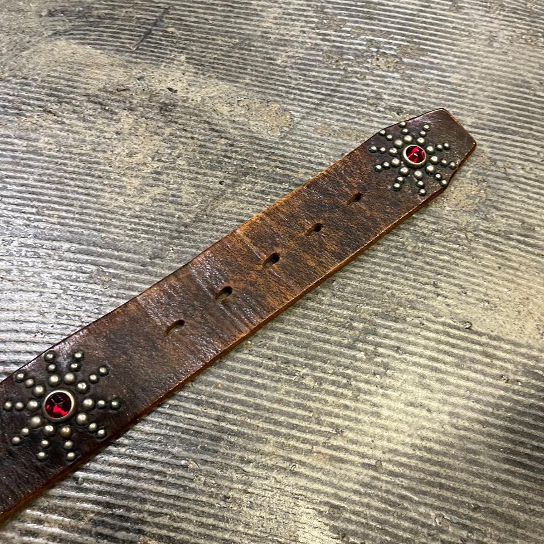 solid brass htc レザー ベルト ヴィンテージ ネイティブ 32